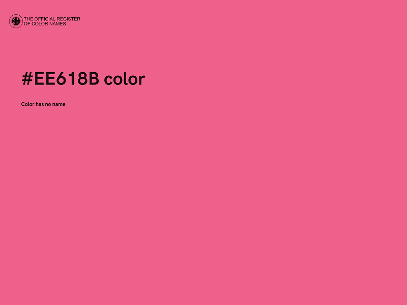#EE618B color image