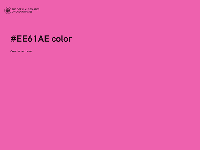 #EE61AE color image