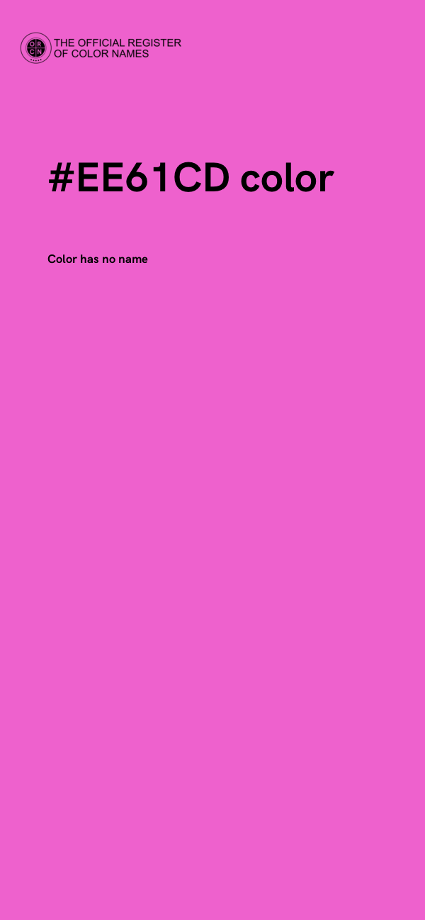 #EE61CD color image