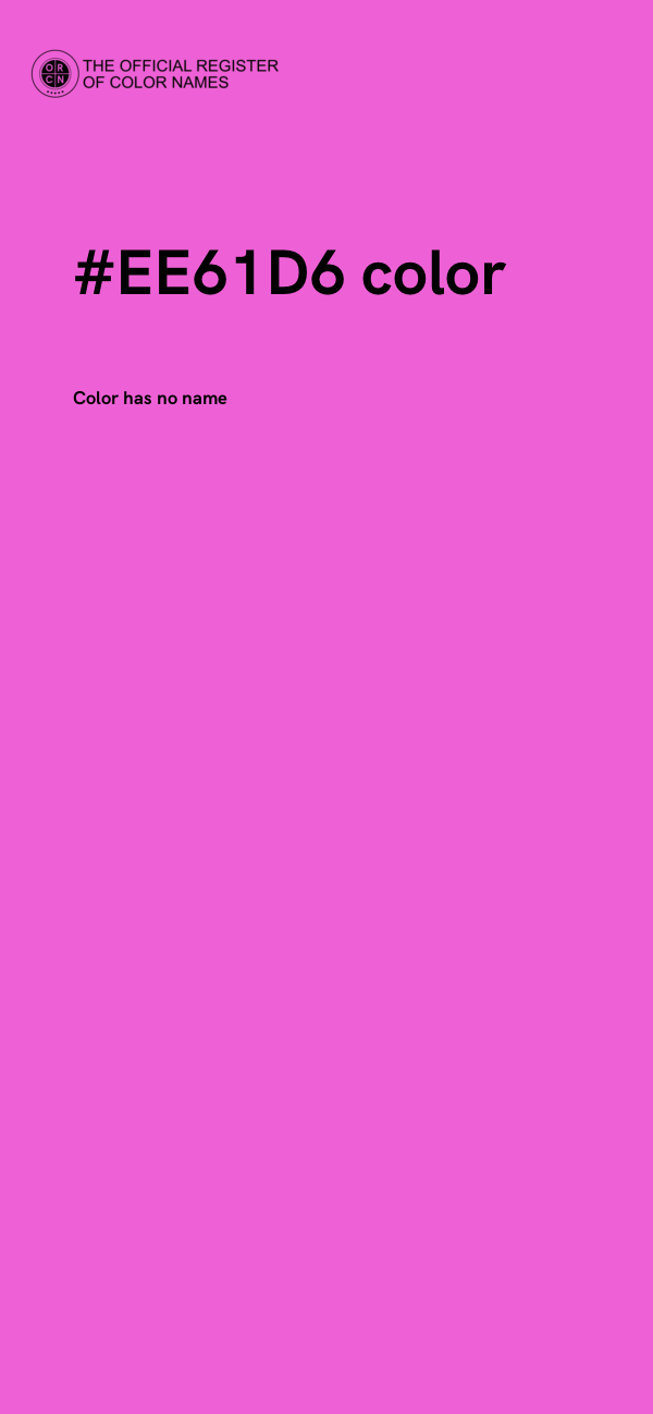#EE61D6 color image