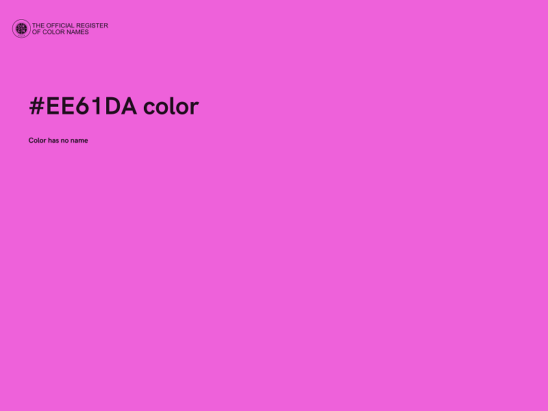 #EE61DA color image