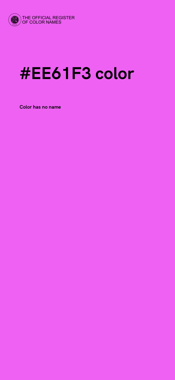#EE61F3 color image