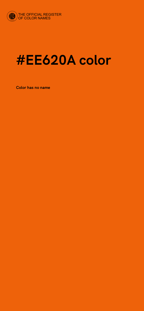 #EE620A color image