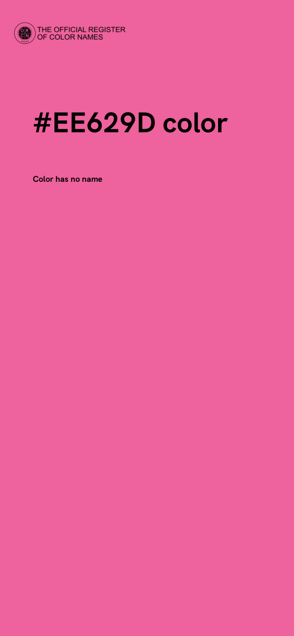 #EE629D color image