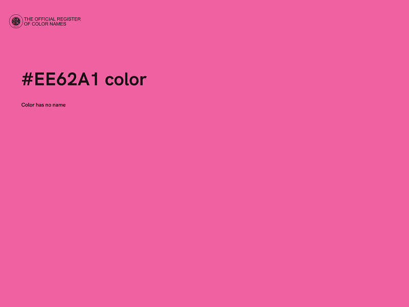 #EE62A1 color image