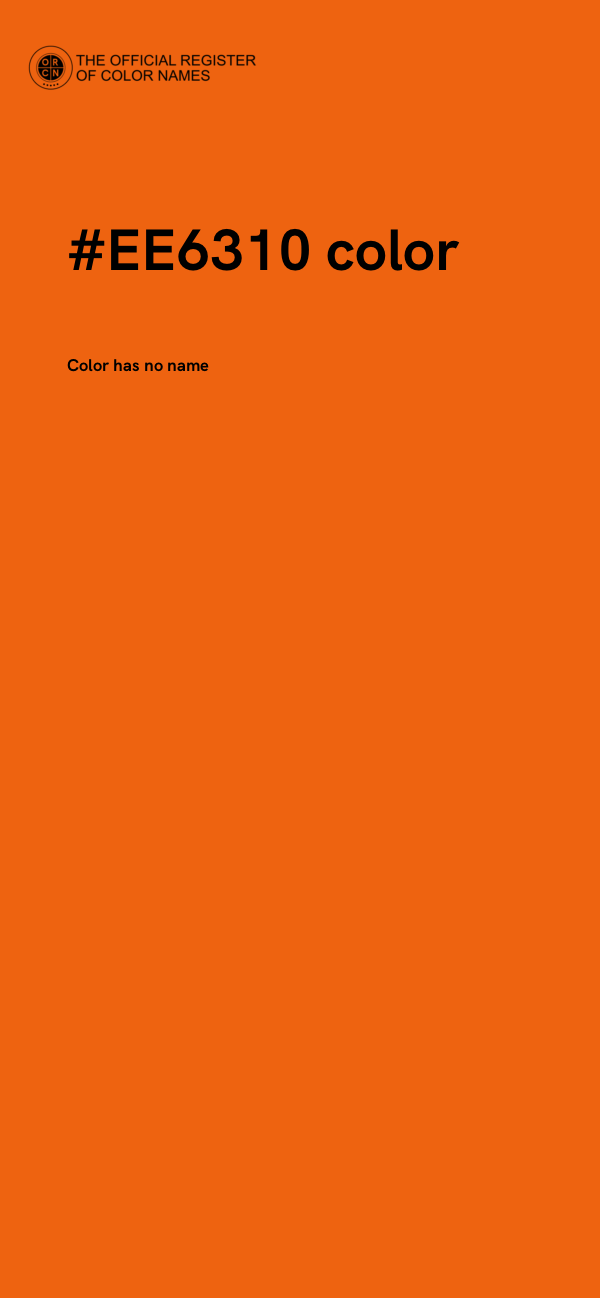 #EE6310 color image