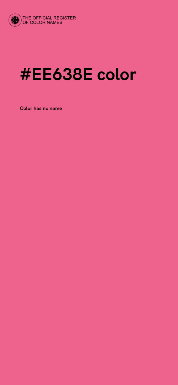 #EE638E color image