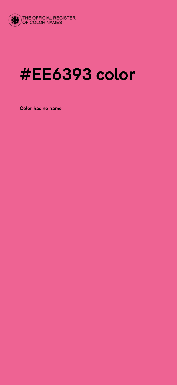 #EE6393 color image