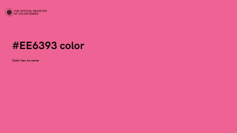 #EE6393 color image