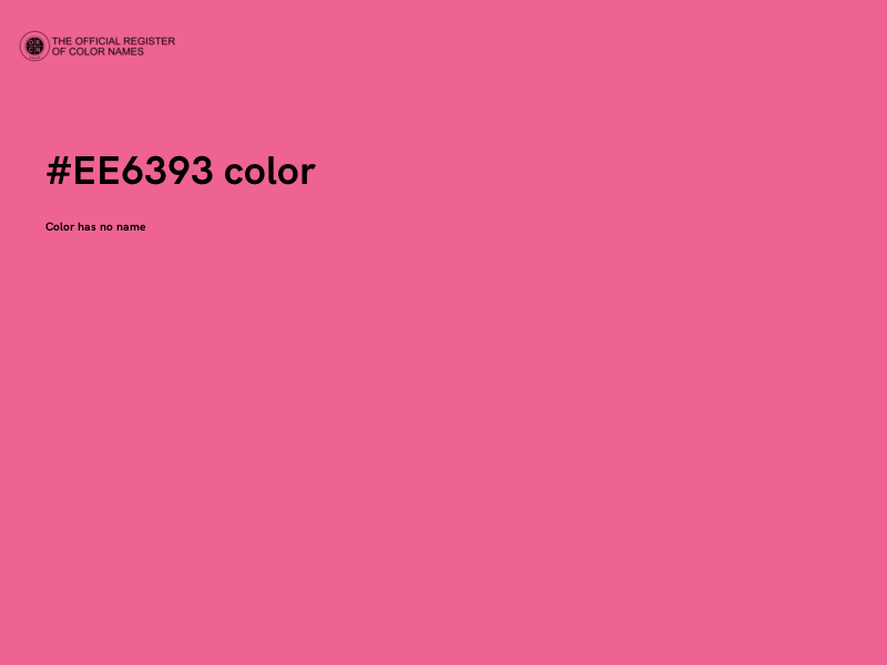 #EE6393 color image