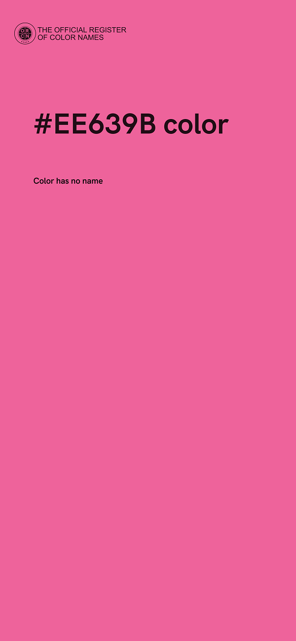 #EE639B color image