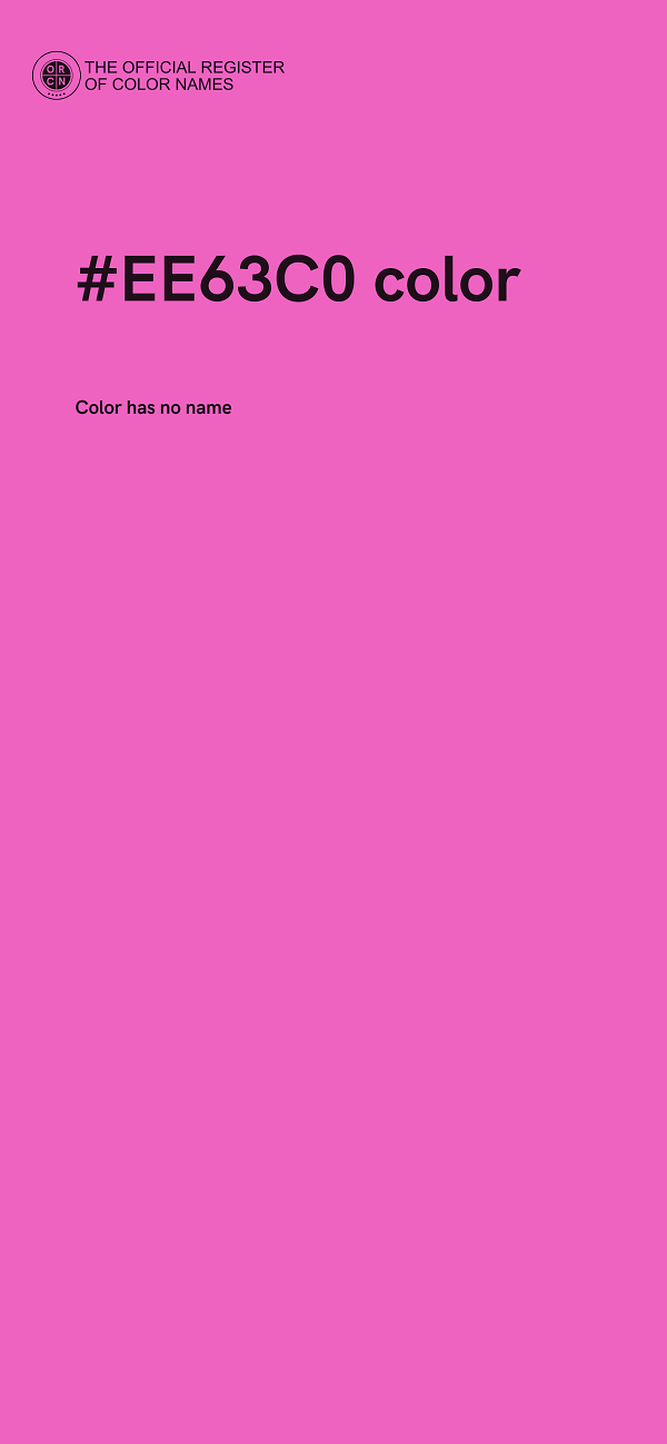 #EE63C0 color image