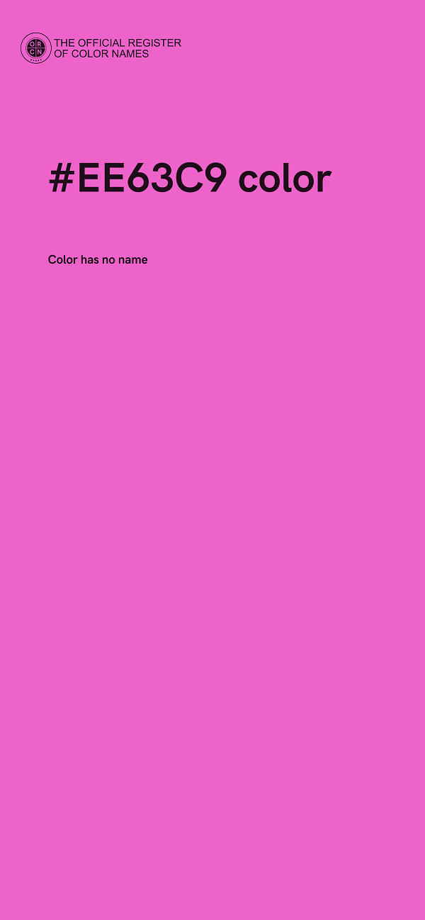 #EE63C9 color image