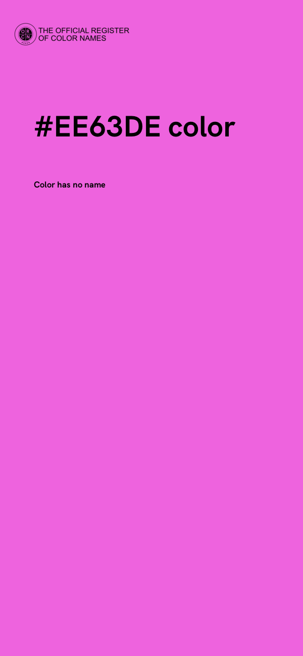 #EE63DE color image