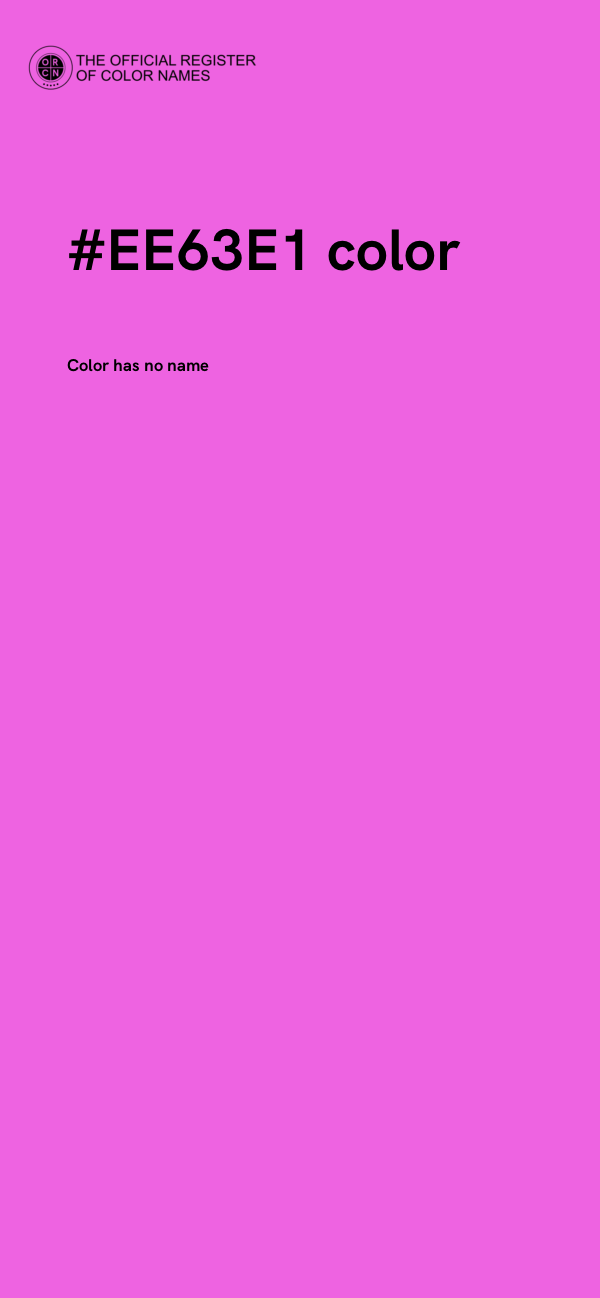#EE63E1 color image