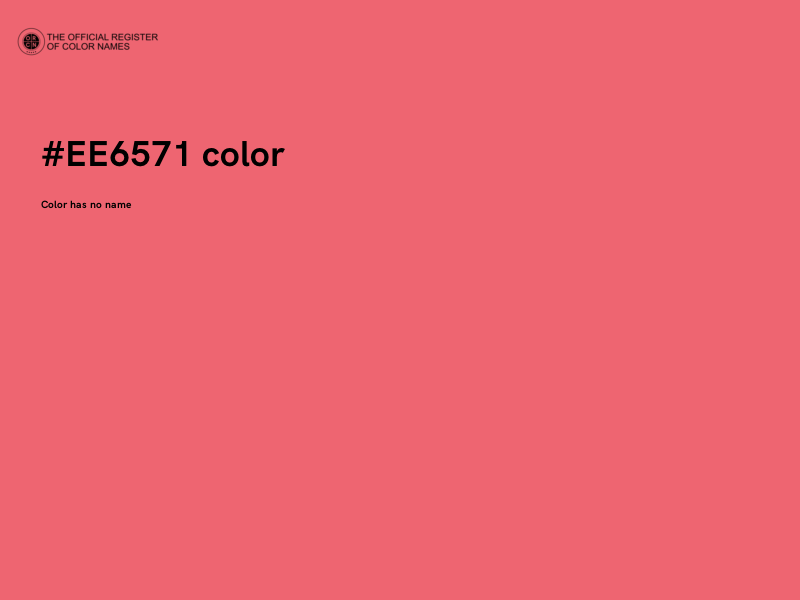 #EE6571 color image