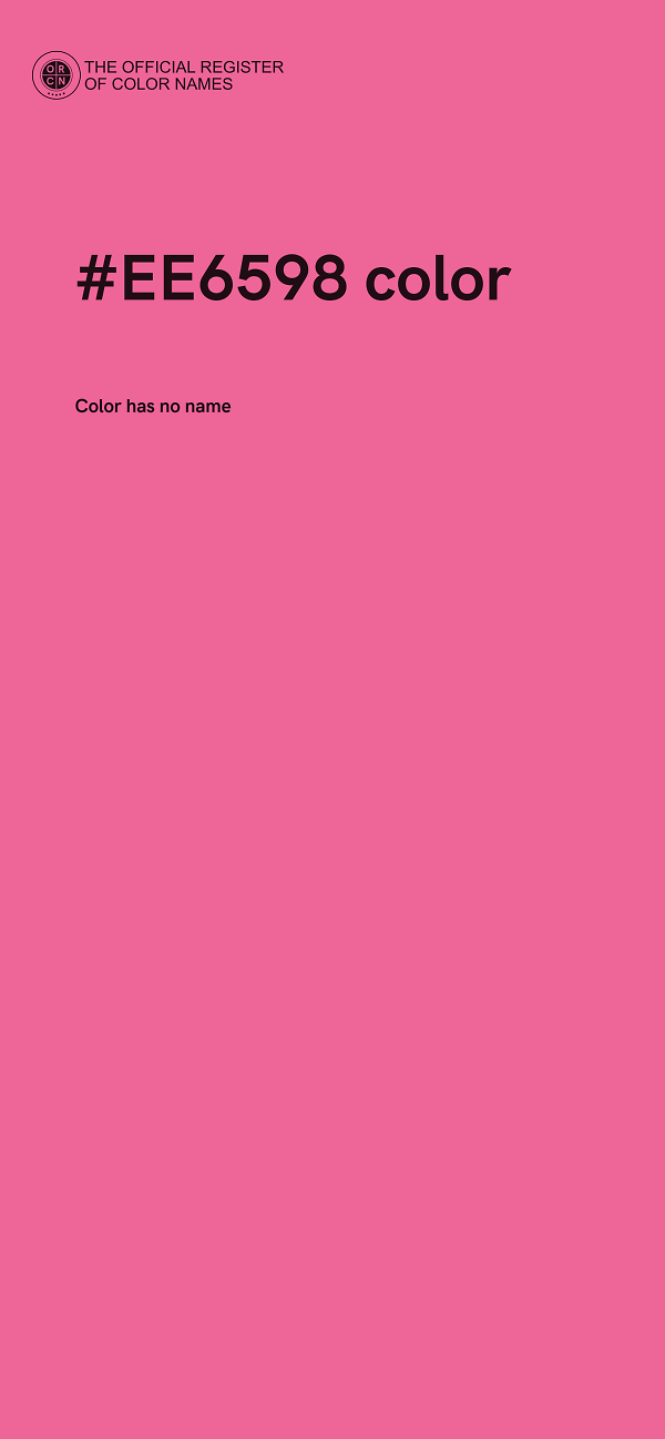 #EE6598 color image