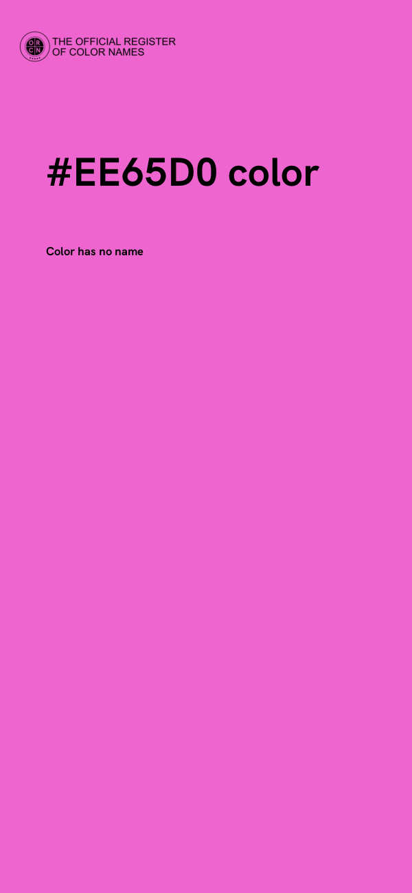 #EE65D0 color image