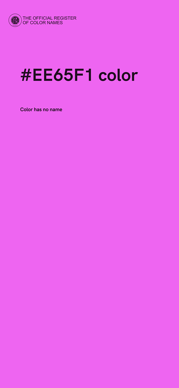 #EE65F1 color image