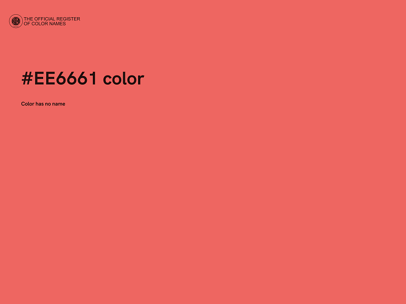 #EE6661 color image