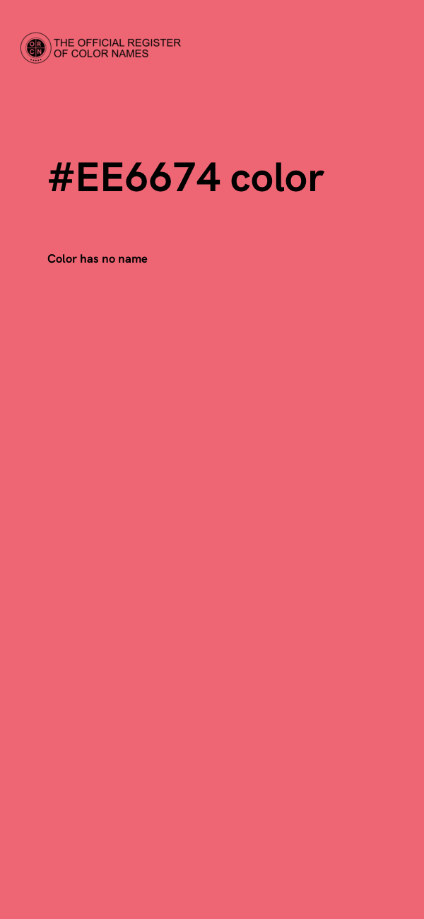 #EE6674 color image