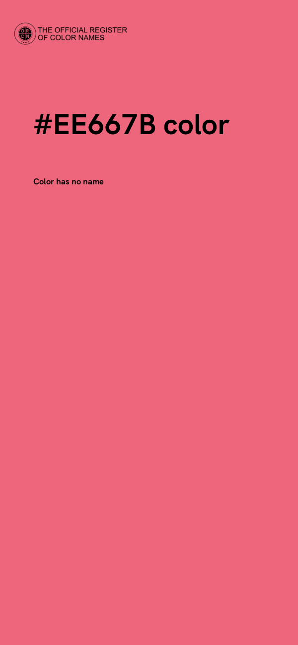 #EE667B color image