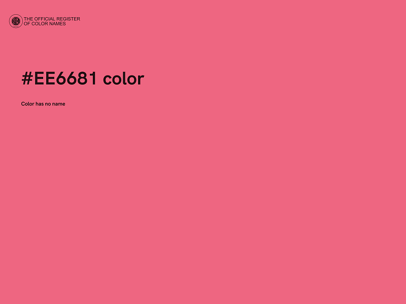 #EE6681 color image