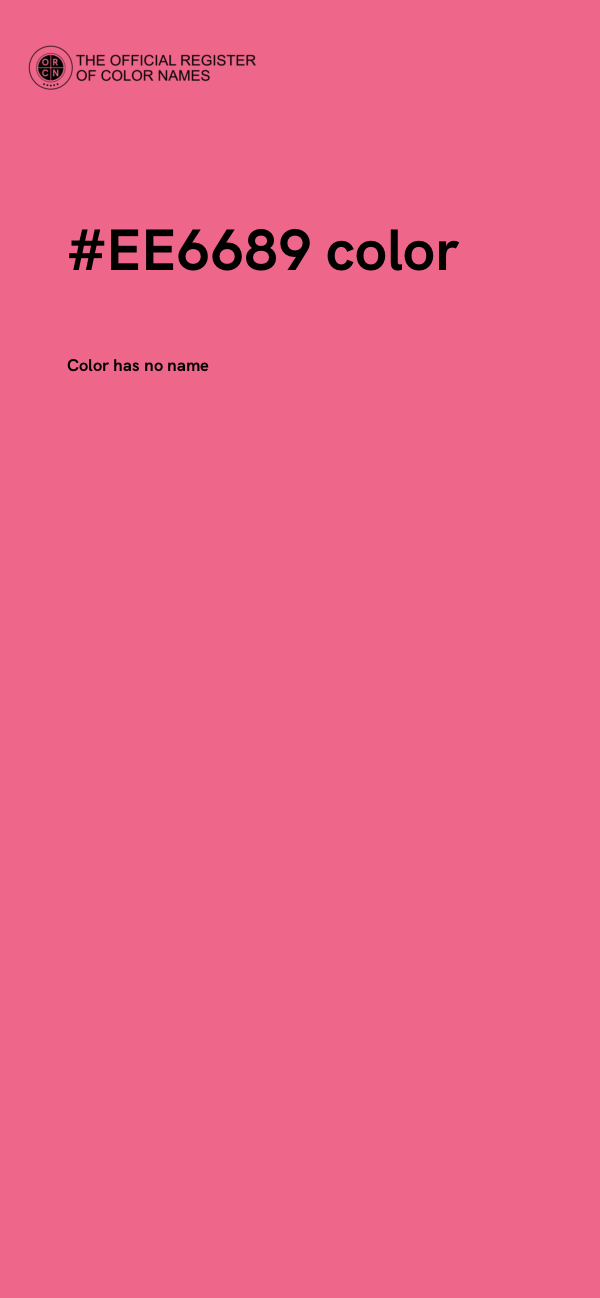 #EE6689 color image