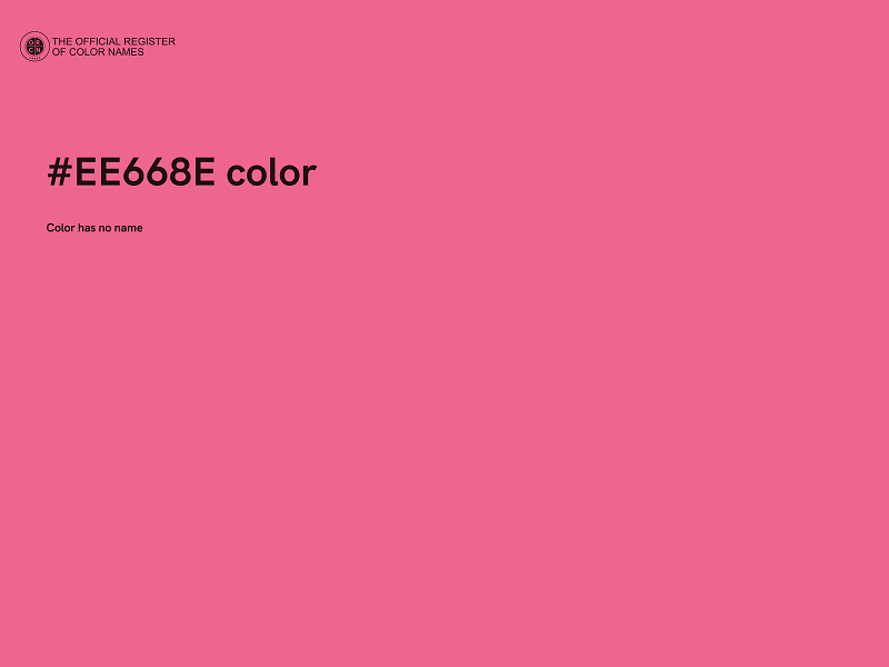 #EE668E color image