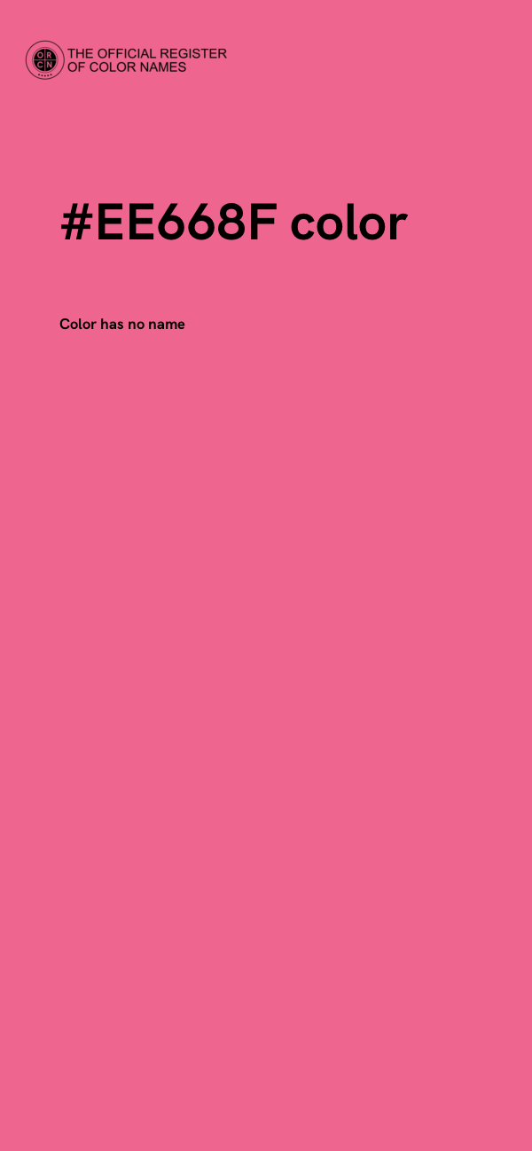 #EE668F color image