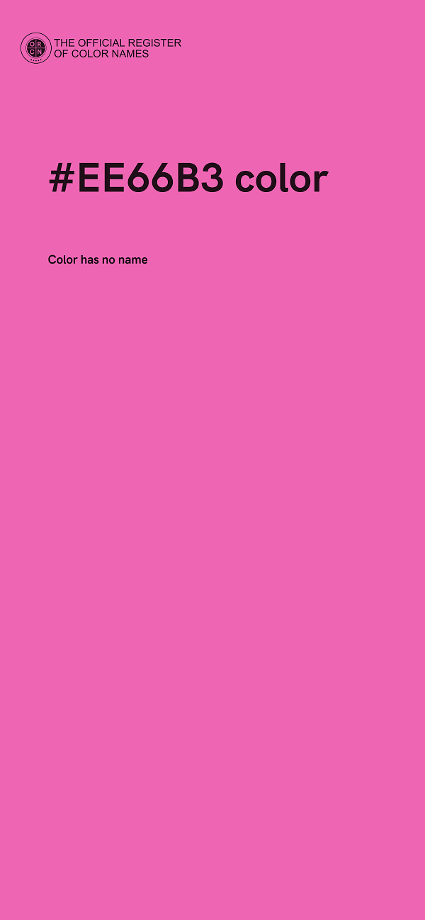 #EE66B3 color image