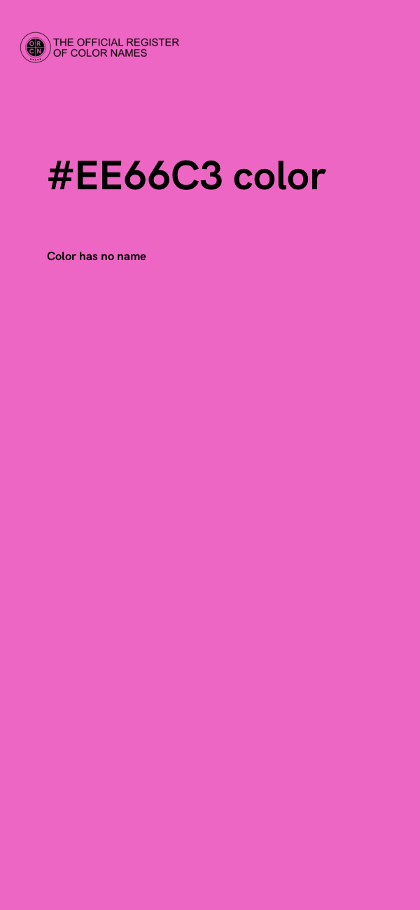 #EE66C3 color image