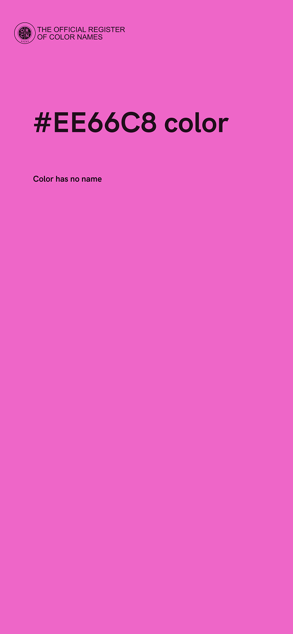 #EE66C8 color image