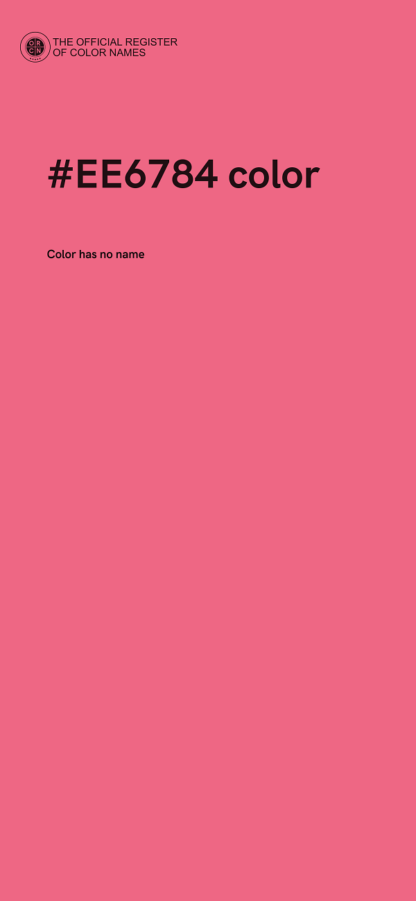 #EE6784 color image