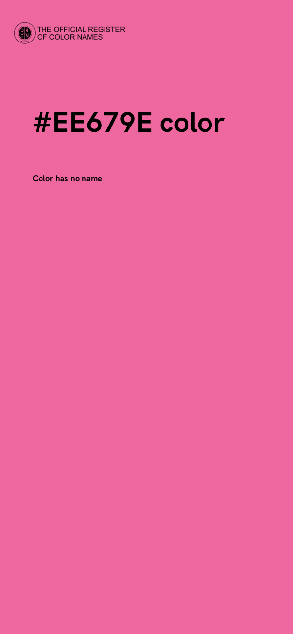 #EE679E color image