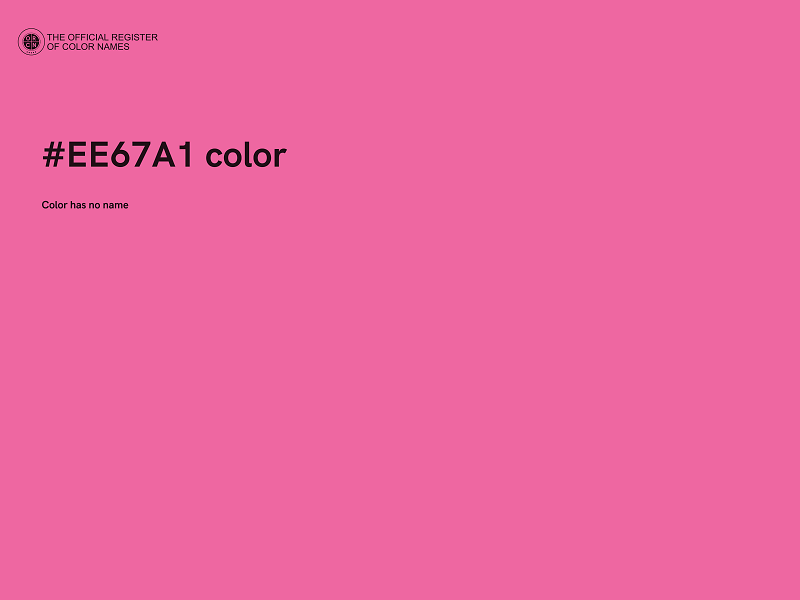 #EE67A1 color image