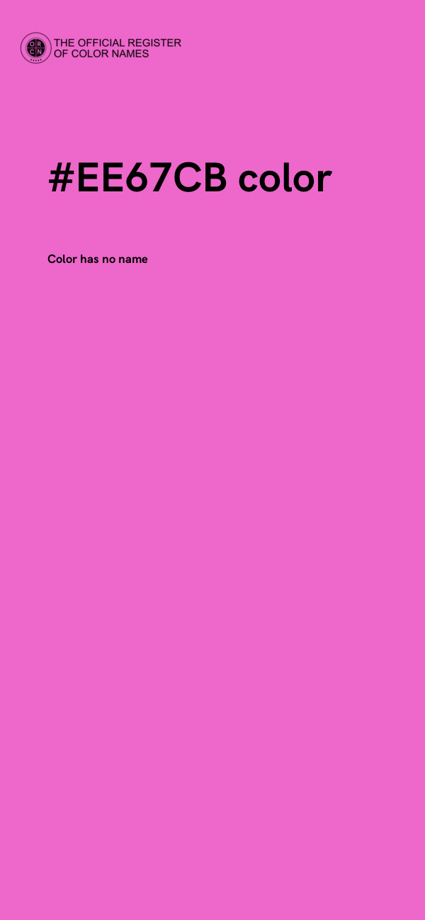 #EE67CB color image