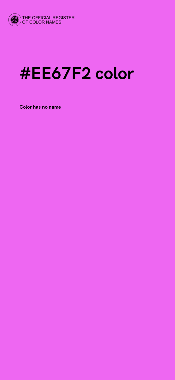 #EE67F2 color image