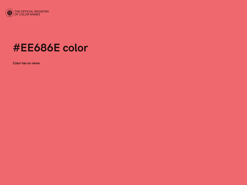 #EE686E color image