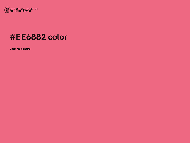 #EE6882 color image