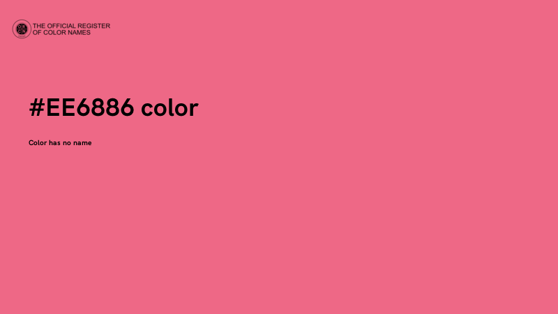 #EE6886 color image