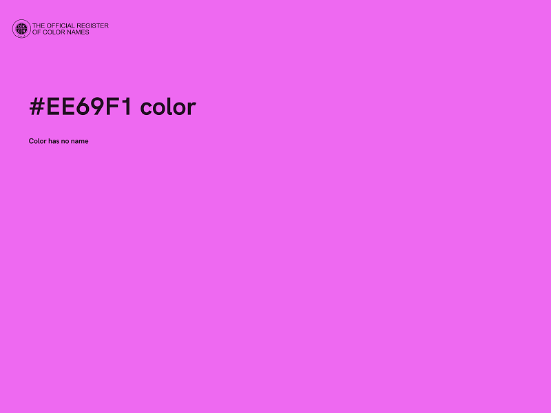 #EE69F1 color image