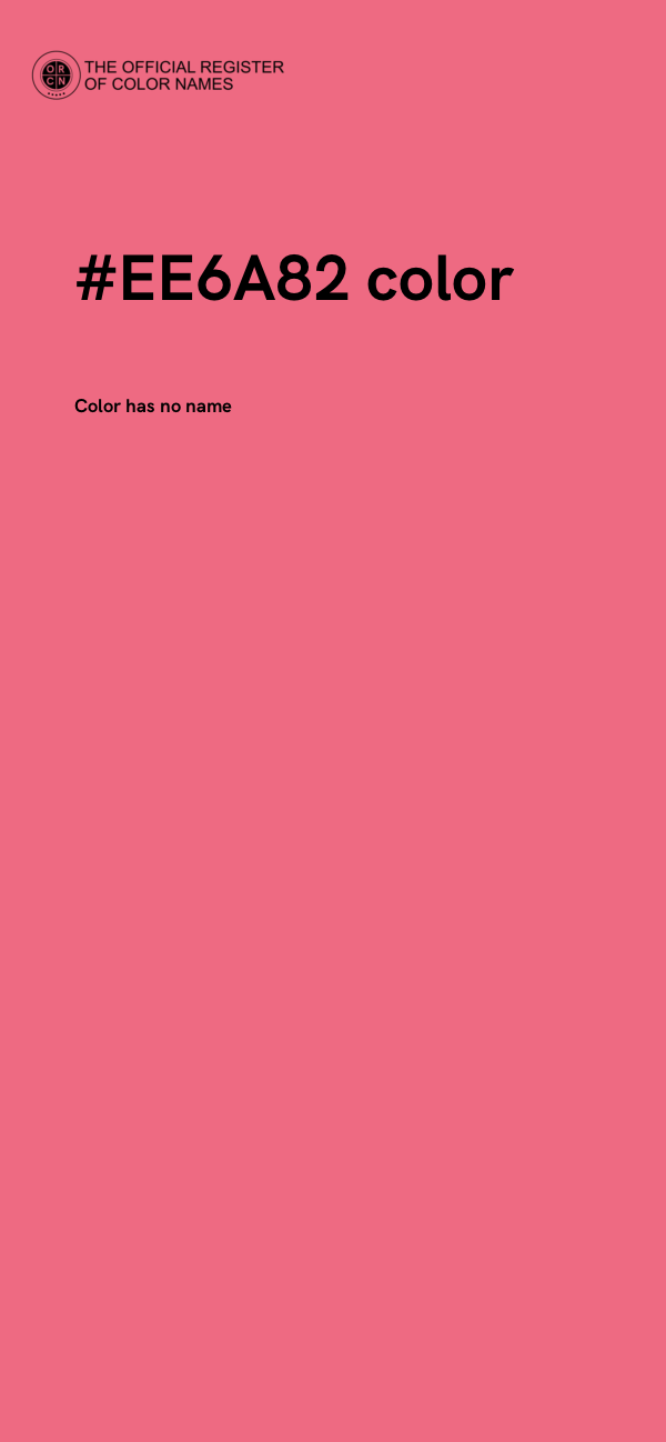 #EE6A82 color image