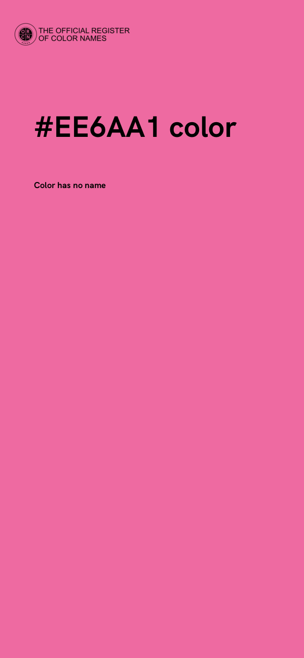 #EE6AA1 color image