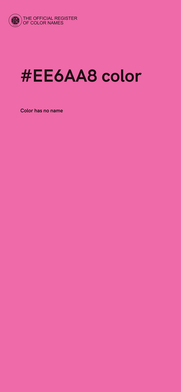#EE6AA8 color image