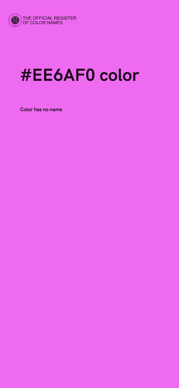 #EE6AF0 color image