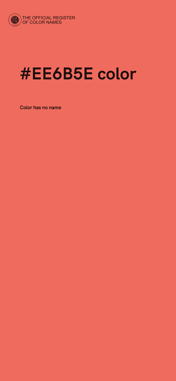 #EE6B5E color image