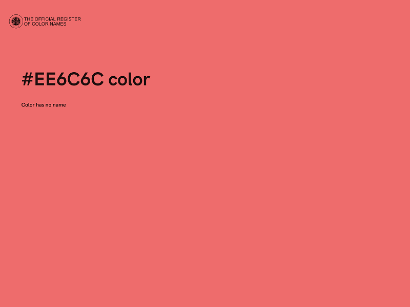 #EE6C6C color image