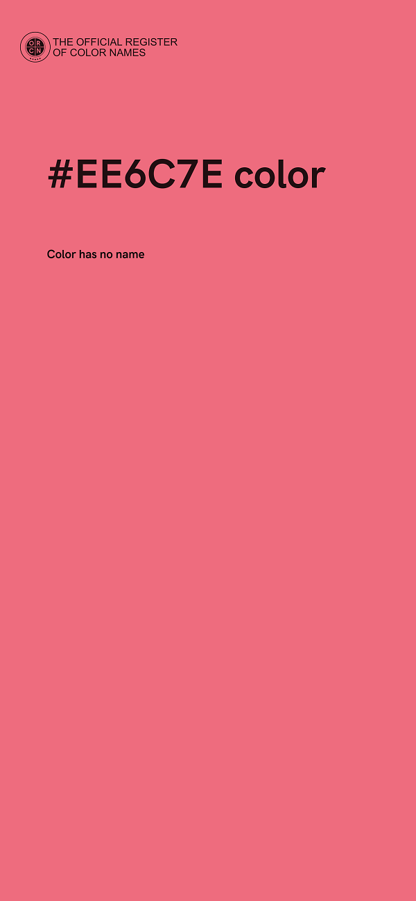 #EE6C7E color image