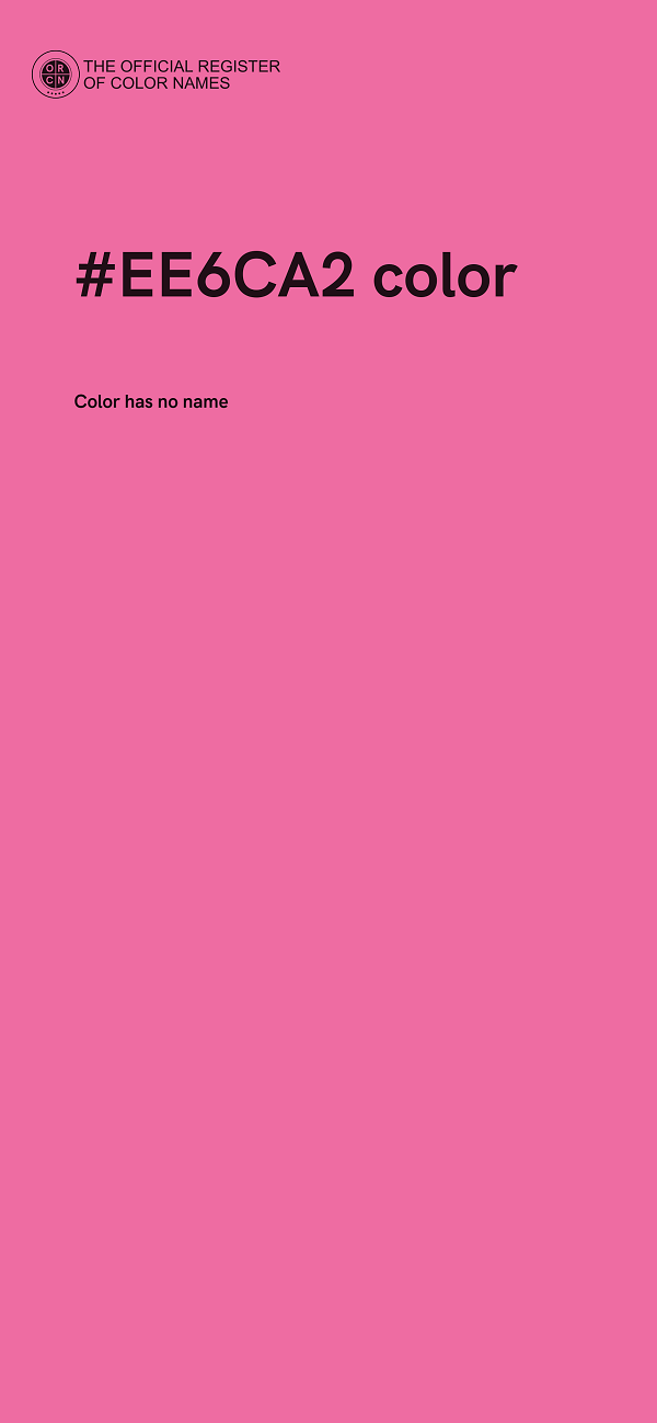 #EE6CA2 color image